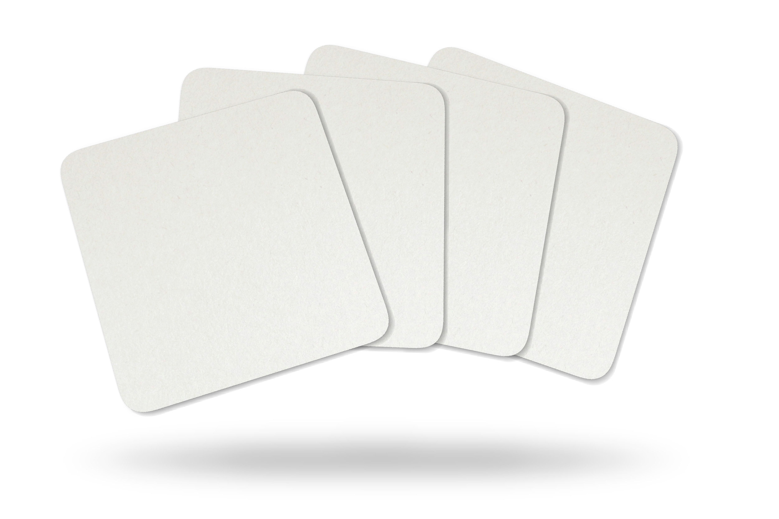 Blank 4 Inch Square 80pt Pulpboard Coasters